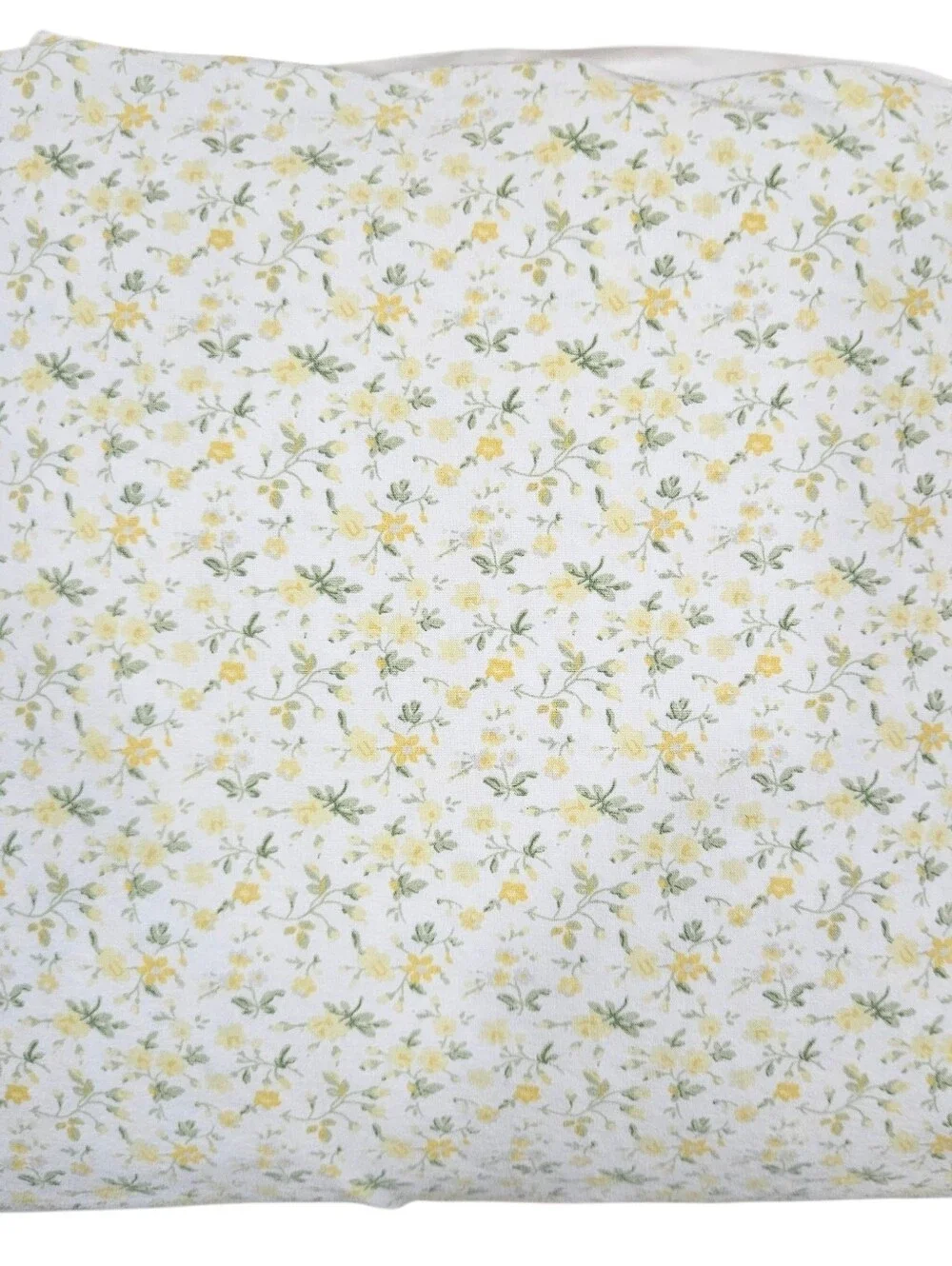 Laura Ashley Evie Yellow Floral FULL Flat & Fitted Sheets Percale 100% Cotton